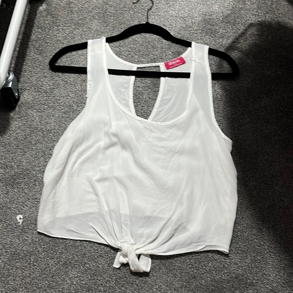 White tank top
